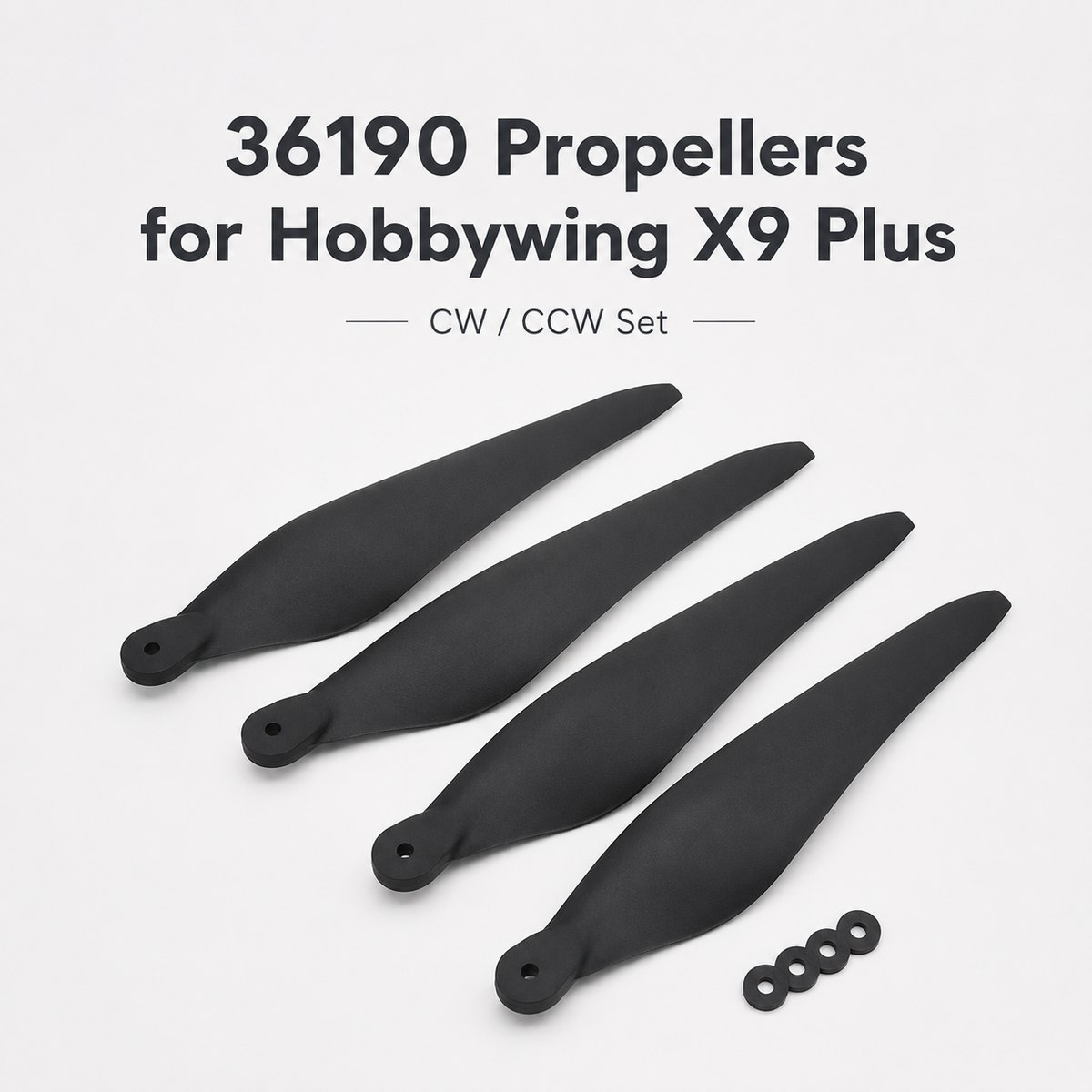 HOBBYWING 36190 36×19 Folding Propeller Set for X9 Plus