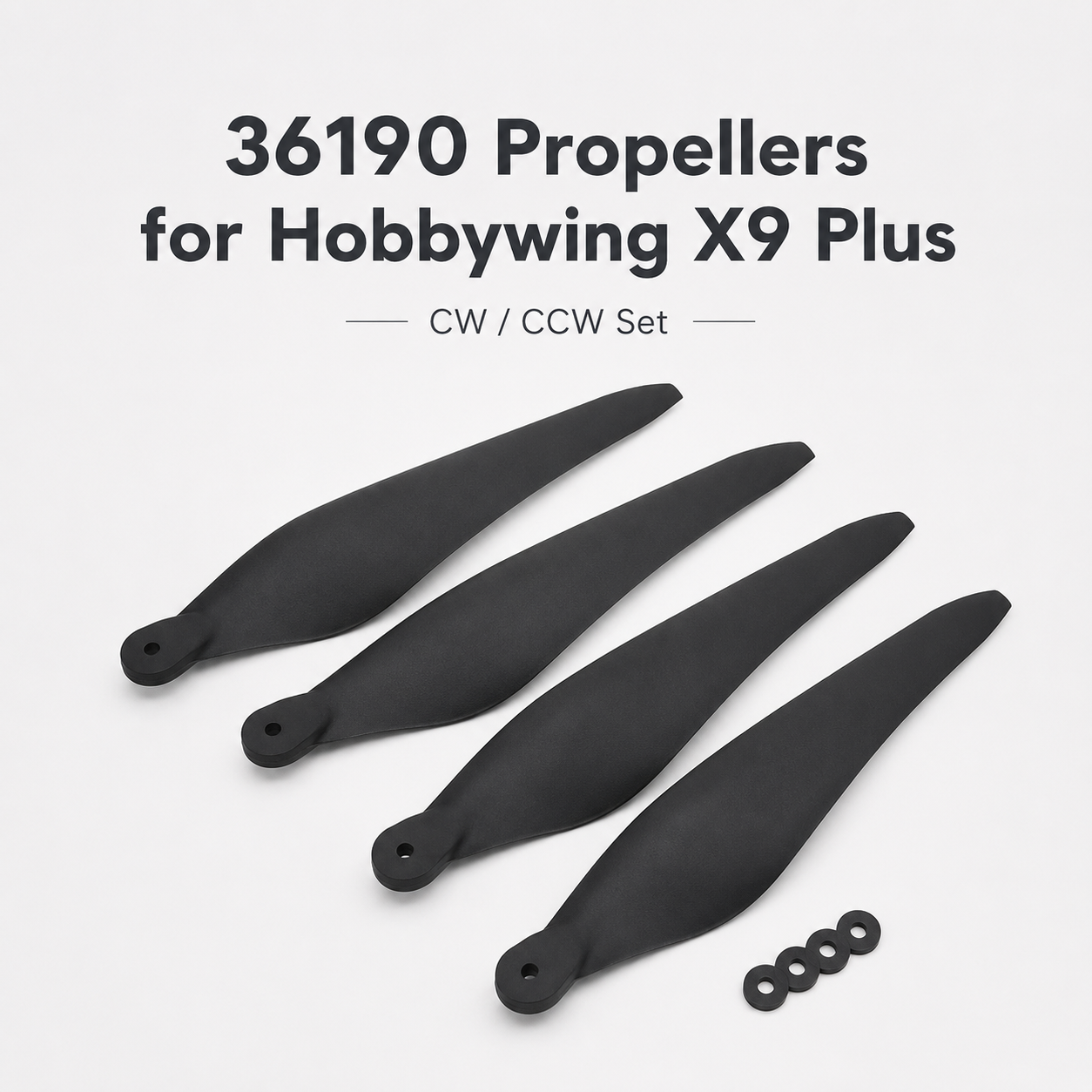 HOBBYWING 36190 36×19 Folding Propeller Set for X9 Plus